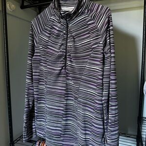 Soybu Purple and White Striped Jacket